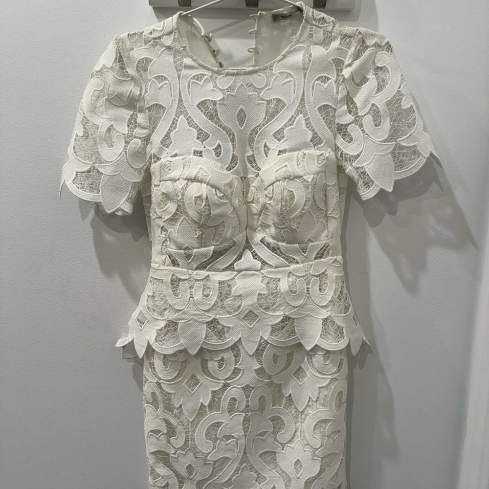 Thurley Cream Lace Mini Dress